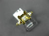 ESTATE .15CT DIAMOND 14KT YELLOW GOLD 3D SQUARE SEMI MOUNT ENGAGEMENT RING #6096