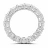 ESTATE LARGE 4.32CT DIAMOND 14KT WHITE GOLD 3D ETERNITY WEDDING ANNIVERSARY RING