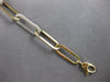 WIDE & LONG 3.25CT DIAMOND 14KT 2 TONE GOLD 3D CLASSIC OVAL LINK LOVE BRACELET