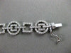 ESTATE WIDE 2.63CT DIAMOND 14KT WHITE GOLD CIRCLE & SQUARE BRACELET BEAUTIFUL!!