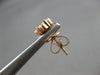 ESTATE 1.0CT DIAMOND 18KT ROSE GOLD 3D CLASSIC FLOWER INVISIBLE STUD EARRINGS