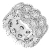 LARGE 9.15CT DIAMOND 18KT WHITE GOLD 2 ROW FLOWER HALO WEDDING ANNIVERSARY RING