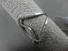 ESTATE WIDE .36CT DIAMOND 18KT WHITE GOLD OPEN DOUBLE INFINITY HOOP X LOVE RING
