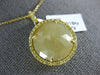 12.26CT FANCY YELLOW DIAMOND & YELLOW SAPPHIRE 18KT YELLOW GOLD 3D ROUND PENDANT