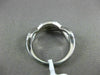 ESTATE .54CT DIAMOND 14KT WHITE GOLD 3D TWO STONE CRISS CROSS INFINITY LOVE RING