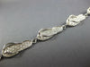 LONG 14KT WHITE GOLD 3D HANDCRAFTED MULTI SLIPPER CINDERELLA FUN BRACELET #27019