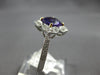 1.48CT DIAMOND & AAA AMETHYST 14K 2 TONE GOLD 3D CUSHION & ROUND FLORAL FUN RING