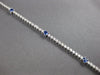2.69CT DIAMOND & AAA SAPPHIRE 14K WHITE GOLD 3D CLASSIC ETERNITY TENNIS BRACELET