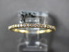 ESTATE .30CT DIAMOND 18K YELLOW GOLD 1MM ROUND ETERNITY WEDDING ANNIVERSARY RING