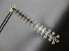EXTRA LARGE 7.12CT DIAMOND 18KT WHITE GOLD 3D FLOWER CHANDELIER HANGING EARRINGS