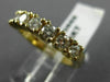 ESTATE 1.20CT DIAMOND 14KT YELLOW GOLD 7 STONE CLASSIC ANNIVERSARY RING #10669
