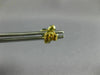 ESTATE .38CT BLUE DIAMOND 18KT YELLOW GOLD 3D CLASSIC ROUND BEZEL STUD EARRINGS