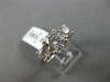 ESTATE 2.58CT DIAMOND 14K WHITE GOLD 3 STONE PAST PRESENT FUTURE ENGAGEMENT RING
