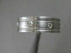 ESTATE DIAMOND 14KT WHITE GOLD MENS WEDDING BAND ETERNITY RING 5MM 11.00 #14336