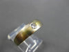 ESTATE .18CT DIAMOND 18KT WHITE & YELLOW GOLD SOLITAIRE BURNISH MEN RING  #11227