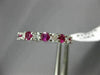 ESTATE 2.52CT ROUND CUT DIAMOND & AAA RUBY 14KT WHITE GOLD ETERNITY RING #22275