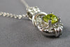 .65CT WHITE & FANCY YELLOW DIAMOND 14KT WHITE GOLD 3D TEAR DROP FLOATING PENDANT