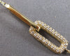 ESTATE .41CT DIAMOND 14KT YELLOW GOLD 3D CLASSIC RECTANGULAR LOVE KNOT BRACELET