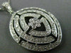 ANTIQUE .40CT DIAMOND 18K WHITE GOLD 3D FLORAL SEMI MOUNT ENGAGEMENT RING #18746