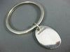 ESTATE TIFFANY & CO. 925 SILVER CLASSIC ROUND & OVAL ENGRAVEABLE KEYCHAIN #22927