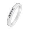 .09CT DIAMOND 14KT WHITE GOLD CLASSIC 5 STONE CHANNEL WEDDING ANNIVERSARY RING