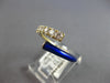 .43CT DIAMOND & BLUE ENAMEL 14KT YELLOW GOLD GRADUATING JOURNEY CRISS CROSS RING