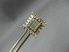 ESTATE .08CT DIAMOND 14KT WHITE GOLD 3D SQUARE CLUSTER FILIGREE STUD EARRINGS