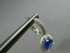 ESTATE LARGE 7.0CT DIAMOND & AAA TANZANITE 14KT WHITE GOLD DOUBLE HALO EARRINGS