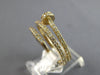 ESTATE WIDE .71CT DIAMOND 14KT YELLOW GOLD 3D CLASSIC CRISS CROSS NAIL FUN RING