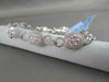 ANTIQUE 4.24CT WIDE FILIGREE 18KT DIAMOND ROUND BRACELET