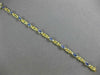 ESTATE 6.93CT DIAMOND & AAA TANZANITE 14KT YELLOW GOLD 3D CLASSIC BRACELET #2847