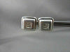 ESTATE WIDE .65CT PRINCESS CUT DIAMOND 14KT WHITE GOLD SQUARE STUD EARRINGS #743