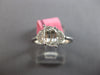 GIA 1.50CT DIAMOND 18KT WHITE GOLD 3D FLAME SHAPE & KITE 3 STONE ENGAGEMENT RING