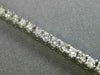 ESTATE 2.88CT ROUND DIAMOND 14KT WHITE GOLD CLASSIC LOVE TENNIS BRACELET #14355