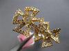 EXTRA LARGE 2.09CT WHITE & MOCHA DIAMOND 18KT WHITE & ROSE GOLD CRISS CROSS RING