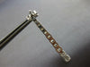 ESTATE LARGE 2.10CT DIAMOND 14KT WHITE GOLD ROUND JOURNEY FLEXIBLE BAR HANGING EARRINGS
