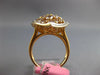 LARGE 3.56CT MULTI COLOR DIAMOND 18KT ROSE GOLD MARQUISE SHAPE FILIGREE FUN RING
