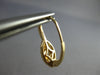 .66CT DIAMOND 14KT YELLOW GOLD 3D MARQUISE SHAPE HALO LEVERBACK HANGING EARRINGS