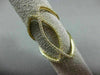 ESTATE LARGE .50CT ROUND DIAMOND 14K YELLOW GOLD 3D OPEN INFINITY PEACE FUN RING