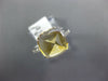 ESTATE 5.34CT DIAMOND & AAA YELLOW TOPAZ 14KT WHITE GOLD PYRAMID BUTTERFLY RING