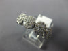 WIDE 1.40CT DIAMOND 14KT WHITE GOLD FLOWER CLUSTER HALO WEDDING ANNIVERSARY RING