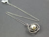 .50CT DIAMOND & AAA SOUTH SEA PEARL 14KT WHITE GOLD LOVE KNOT INFINITY PENDANT