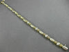 ANTIQUE 1.0CT DIAMOND 14K WHITE & YELLOW GOLD 3D BEZEL LINK LINE BRACELET #18640