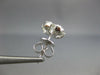 ESTATE LARGE 1.64CT DIAMOND 18KT WHITE GOLD 3D CLUSTER INVISIBLE STUD EARRINGS