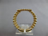 ESTATE LARGE .99CT DIAMOND 14KT YELLOW GOLD 3D CLUSTER SQUARE MULTI ROW FUN RING