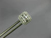 .54CT DIAMOND 18KT WHITE GOLD 3D ROUND & BAGUETTE CLUSTER SQUARE STUD EARRINGS