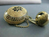 ANTIQUE LARGE 14KT YELLOW GOLD & BLACK ENAMEL FROM 1800'S PIN ONE OF A KIND 1893