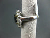 ESTATE LARGE 5.10CT DIAMOND & AAA SAPPHIRE 14KT WHITE GOLD OVAL CLUSTER RING