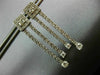 ESTATE 1.60CT DIAMOND 14KT WHITE GOLD 3D CLASSIC SQUARE HANGING EARRINGS #1676