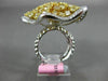 GIA EXTRA LARGE 7.95CT WHITE & FANCY YELLOW DIAMOND 18K 2 TONE GOLD 3D STAR RING